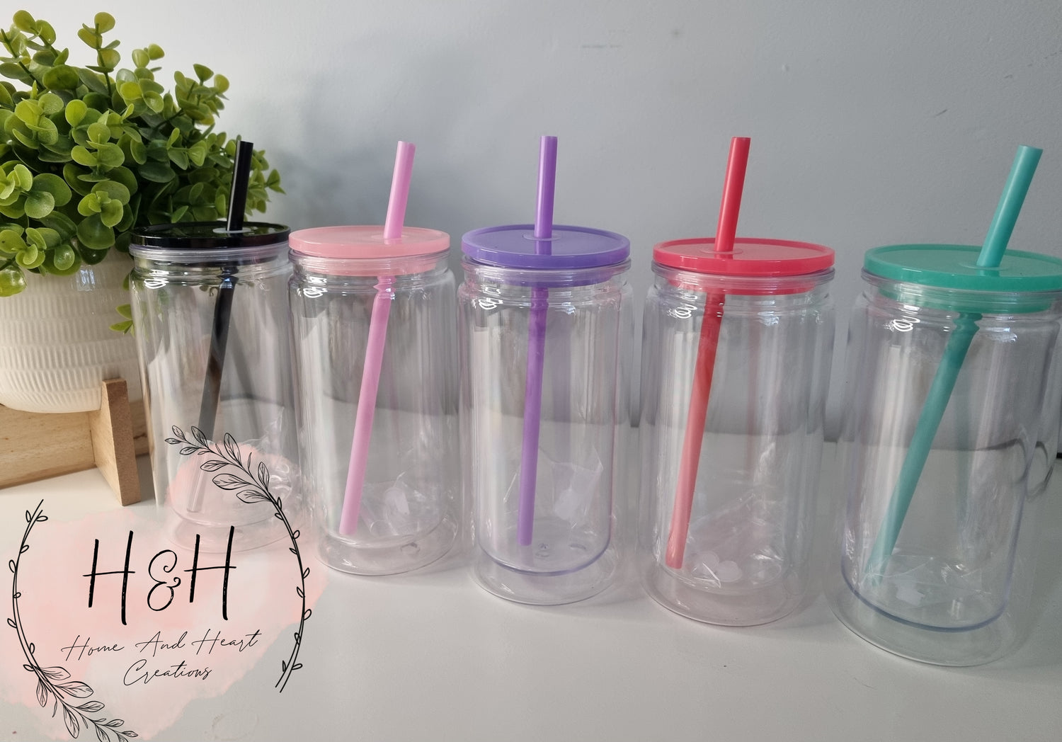 Premade Snow Globe cups, Tumblers and Bottles