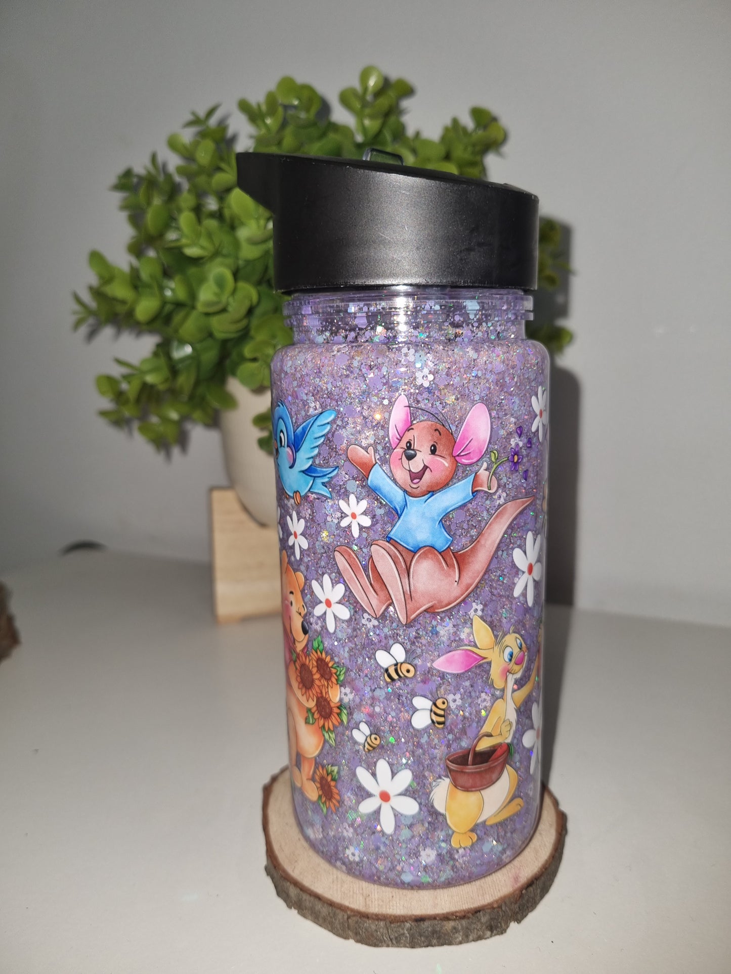 Winnie the Pooh and Friends 10oz Snow Globe kids bottle