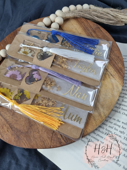 Floral Resin Bookmark