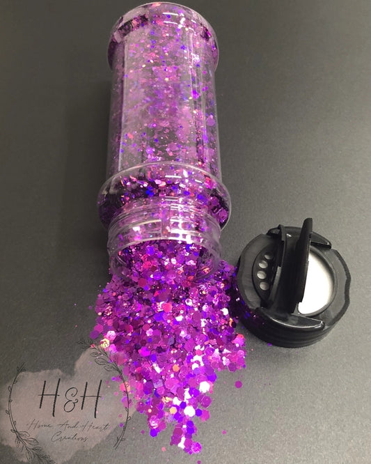 Purple Chunky Holographic Glitter