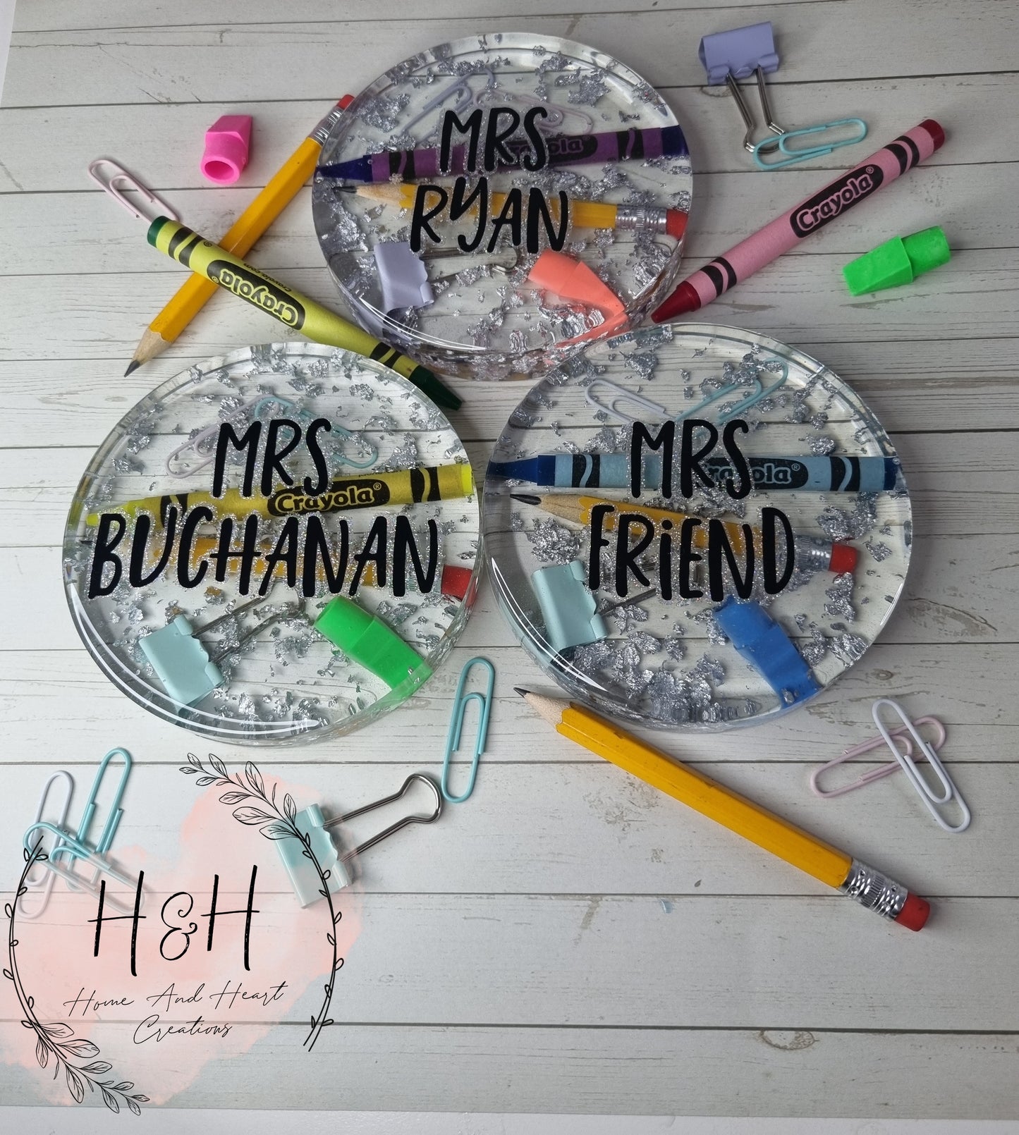 Personalized Teacher Coasters