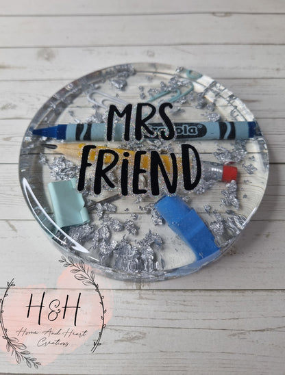 Personalized Teacher Coasters