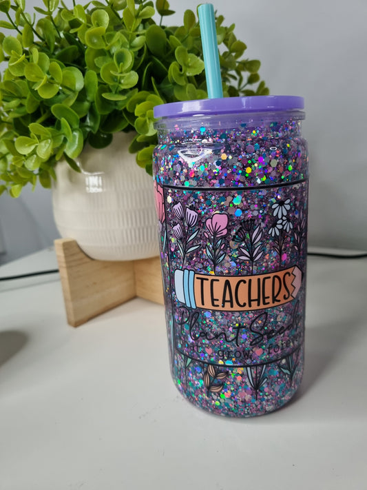 Teacher Appreciation 16oz Snow Globe Cup